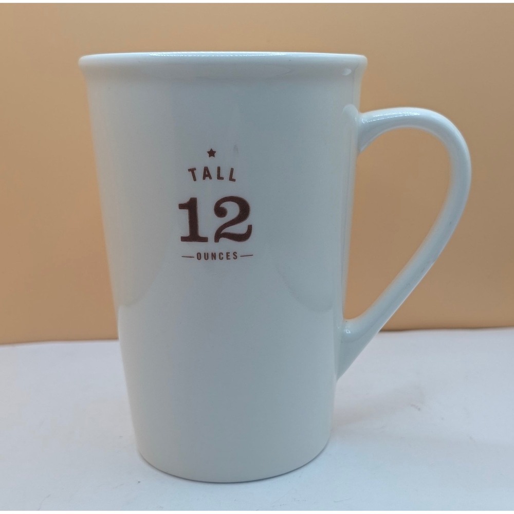 Starbucks Coffee Tall 12 Ounces White Ceramic Mug 2010